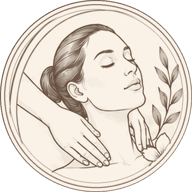 Lymphatic Facial Massage illustration