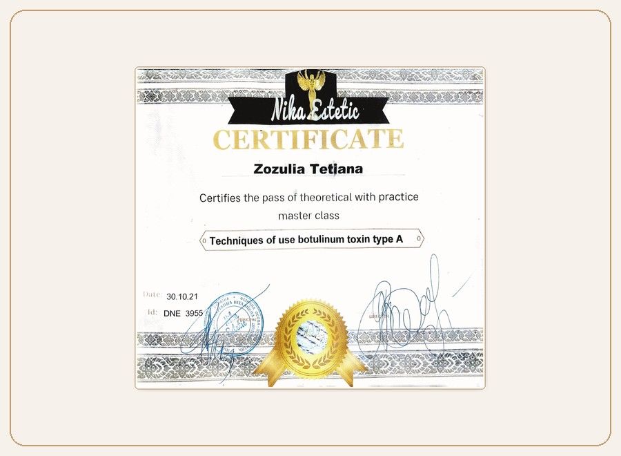 Aesthetic Master Class Certificate preview