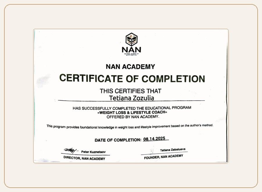 Weight Loss & Lifestyle Coach Certificate preview