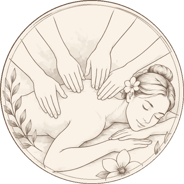 Massage therapy illustration