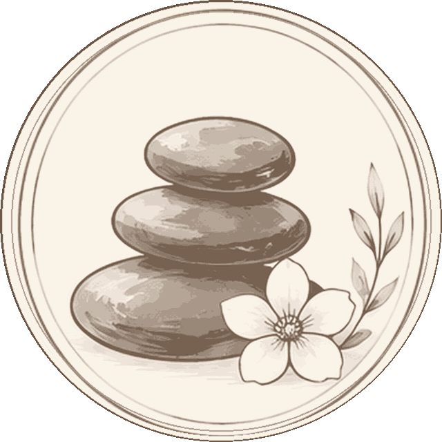 Hot Stone Massage illustration