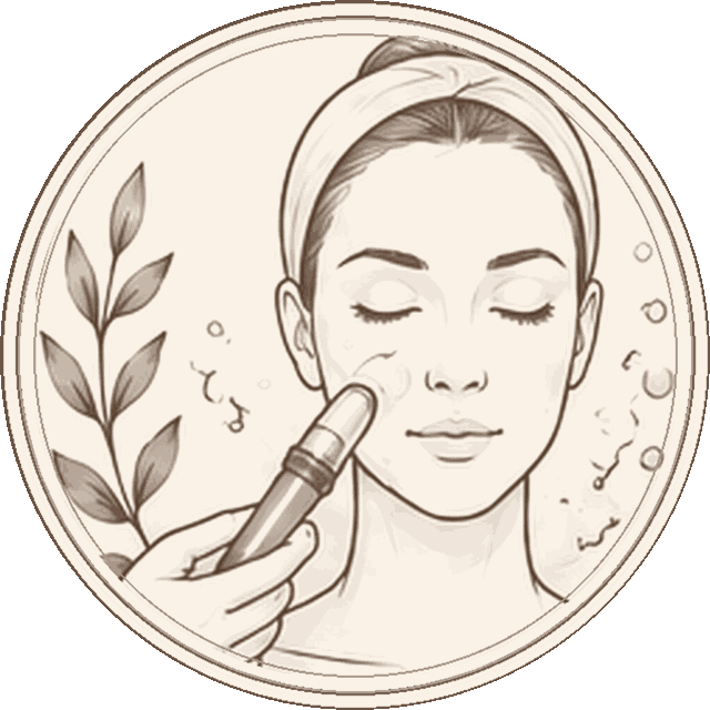 Beauty and facial care illustration