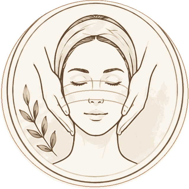 Relaxing Facial Massage illustration
