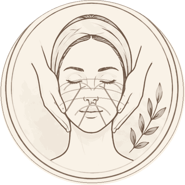 Sculpting Facial Massage illustration